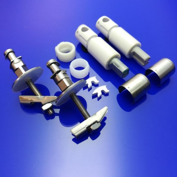 Duravit Vero 1004040000 scharnierset en softclose cilinder voor toiletzitting Vero 006769