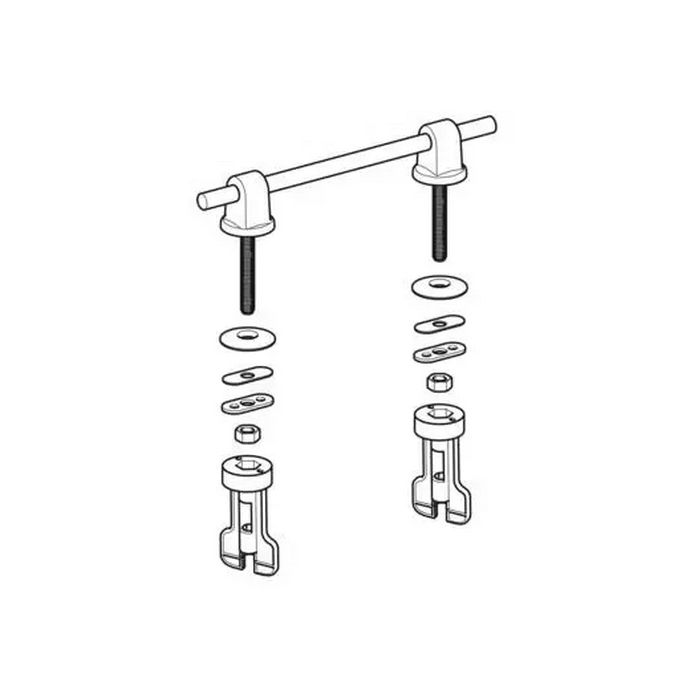 Geberit 243916001 set scharnieren chroom