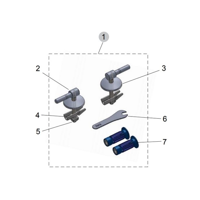 Ideal Standard Connect Air TV09767 set van 2 scharnieren chroom