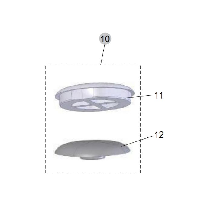 Ideal Standard Connect dun TV16567 buffers rond