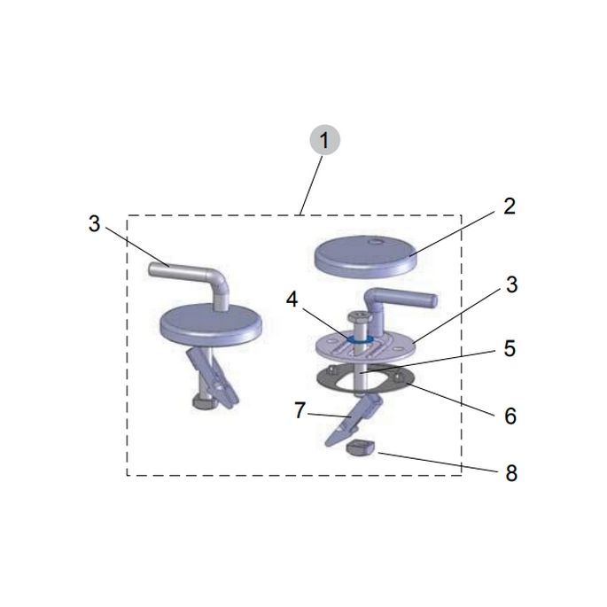 Ideal Standard Contour 21 SV818AA set van 2 scharnieren chroom