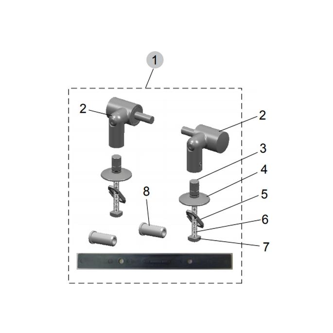 Ideal Standard Moments K8018AA set van 2 scharnieren chroom *niet meer leverbaar*