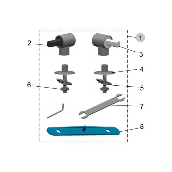 Ideal Standard Softmood J4766BJ set van 2 scharnieren chroom (tot 31/08/2012)