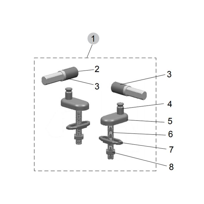 Ideal Standard Softmood TV109AA set van 2 scharnieren chroom (vanaf 01/09/2012)