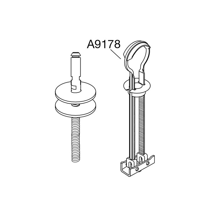 Pressalit DA6999 300+ set vaste scharnieren chroom
