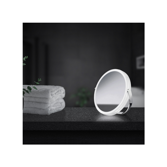 Smedbo Outline FK444 reisspiegel met led verlichting 1x en 7x chroom