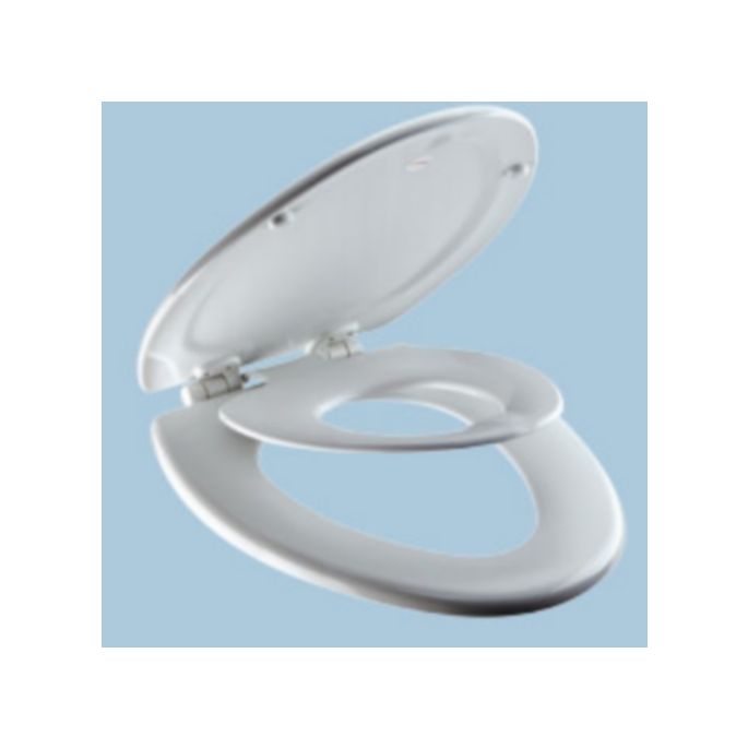 Carrara & Matta (Bemis) Next Step 4250ELT000 (kinder) toiletzitting met deksel wit *niet meer leverbaar*