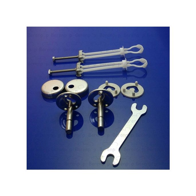 Villeroy en Boch Sentique 92205461 set verstelbare scharnieren chroom