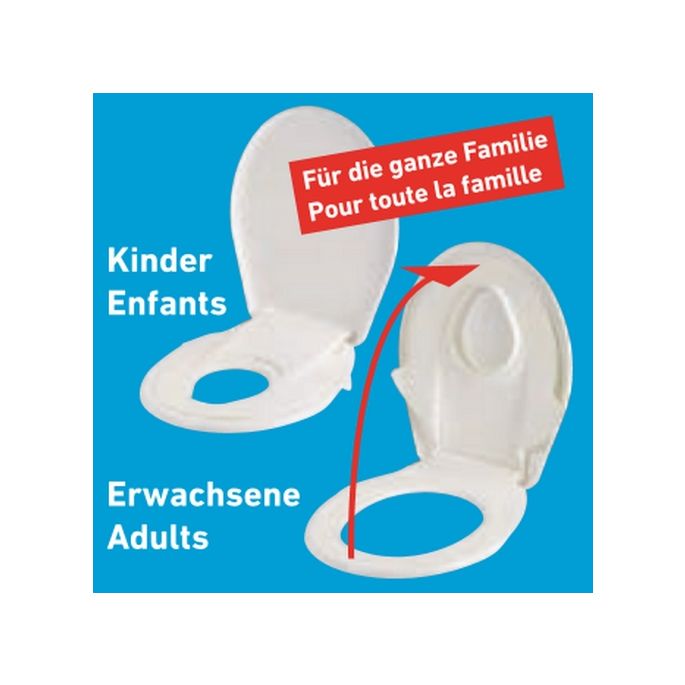 Diaqua 30400098 kinder toiletzitting met deksel edelweiss (OUTLET)