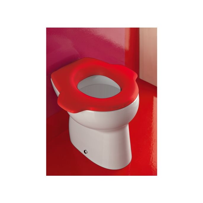 Laufen Florakids 8910320610001 toiletzitting zonder deksel rood