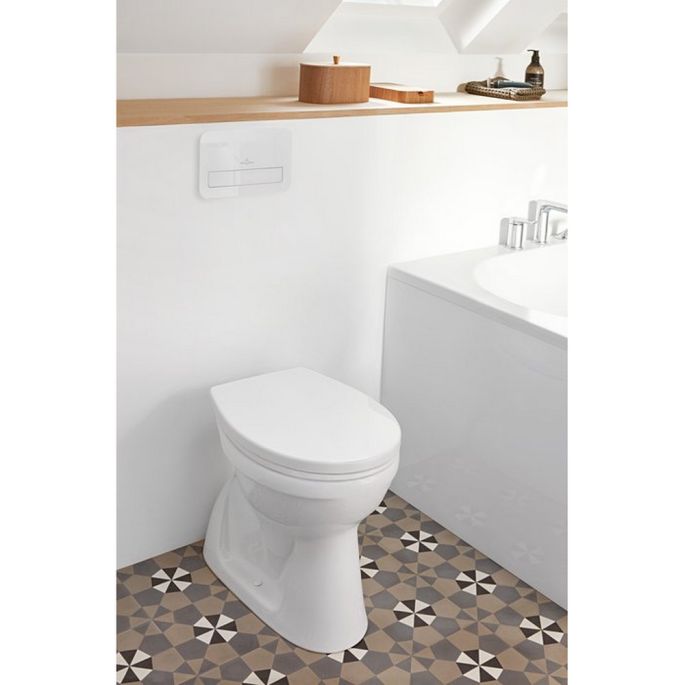 Villeroy en Boch O.Novo 8M43S101 toiletzitting met deksel wit