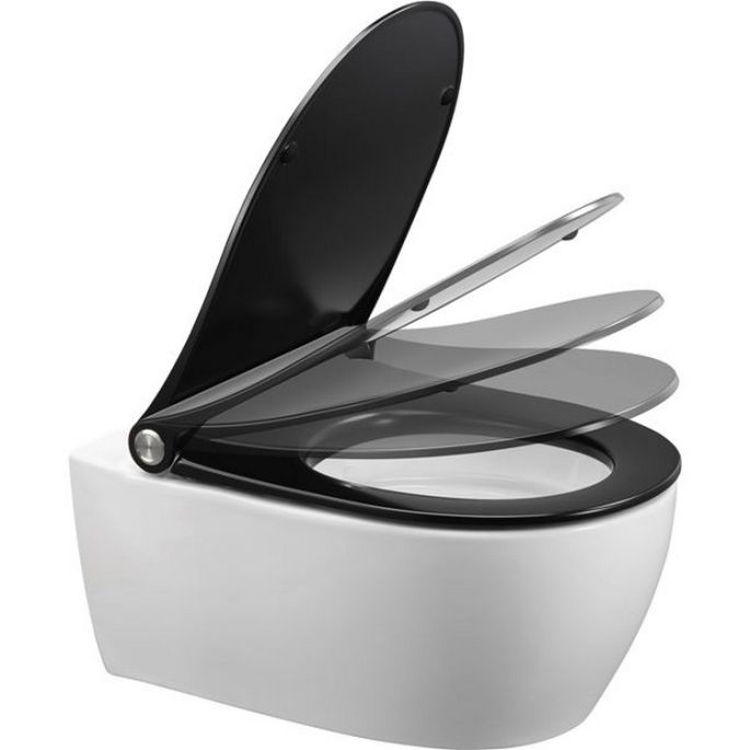 Pressalit Sway D 934230-BL6999 toiletzitting met deksel mat wit