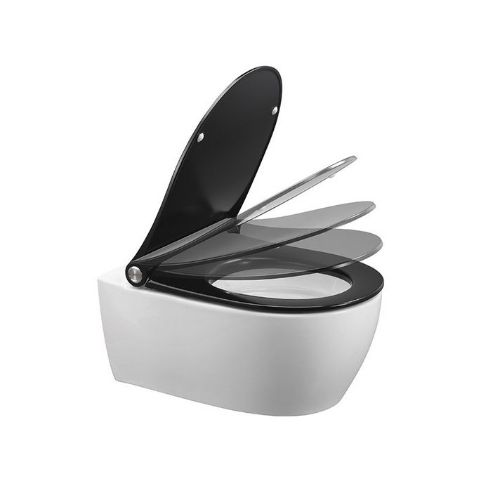 Pressalit Sway D2 994001-DF4999 toiletzitting met deksel zwart