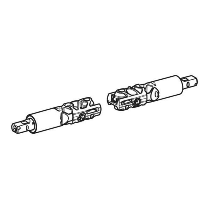 Geberit 245.959.00.1 EasyMount set scharnierdempers voor SC QR wc-zittingen