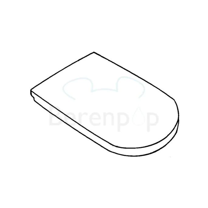 Keramag Vitelle 573620068 toiletzitting met deksel pergamon *niet meer leverbaar*