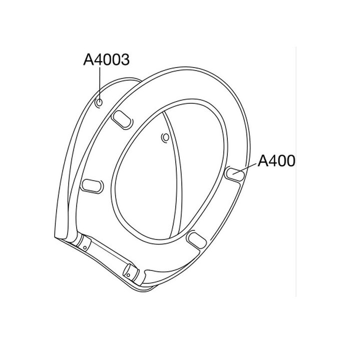 Pressalit 718 718000-D59999 toiletzitting met deksel wit