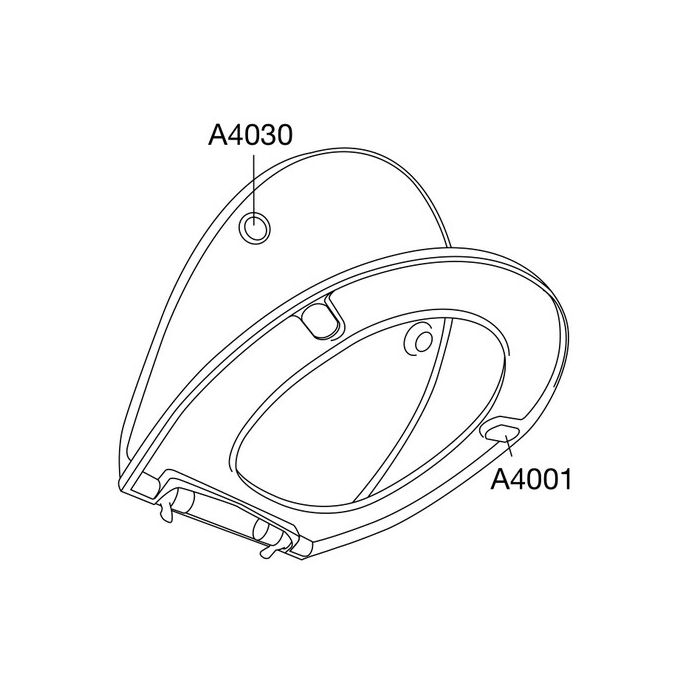 Pressalit Calmo 556000-D72999 toiletzitting met deksel wit