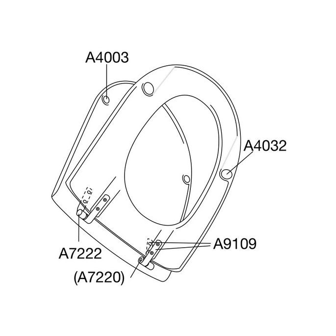 Pressalit Projecta D 172011-D28999 toiletzitting met deksel wit polygiene