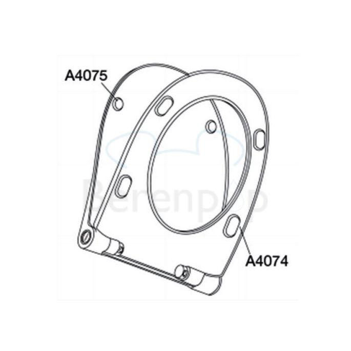 Pressalit Sway D 934000-BL6999 toiletzitting met deksel wit