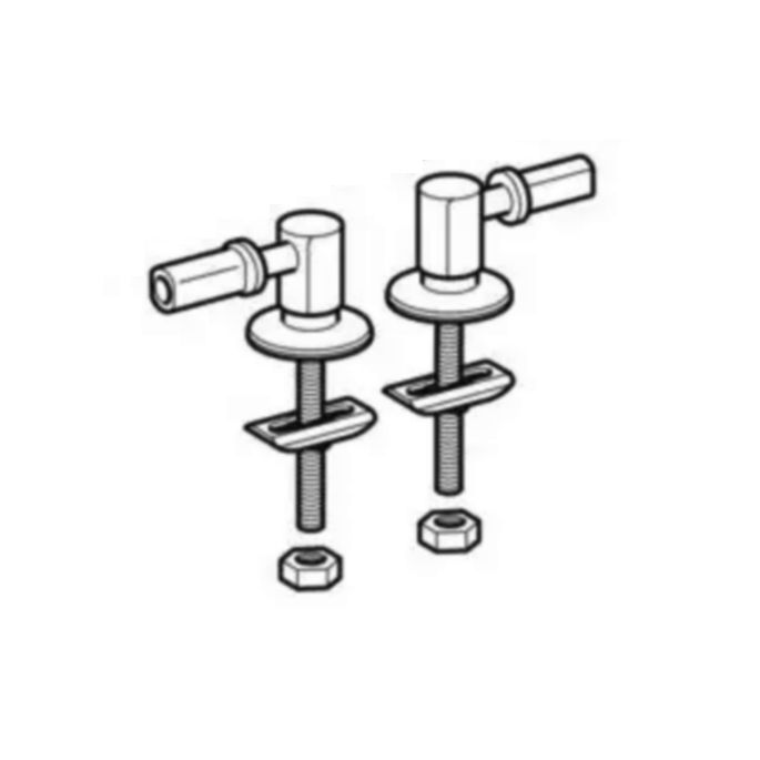 Geberit 598018000 set scharnieren chroom