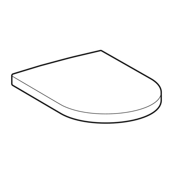 Geberit Renova Plan 573070000 toiletzitting met deksel wit