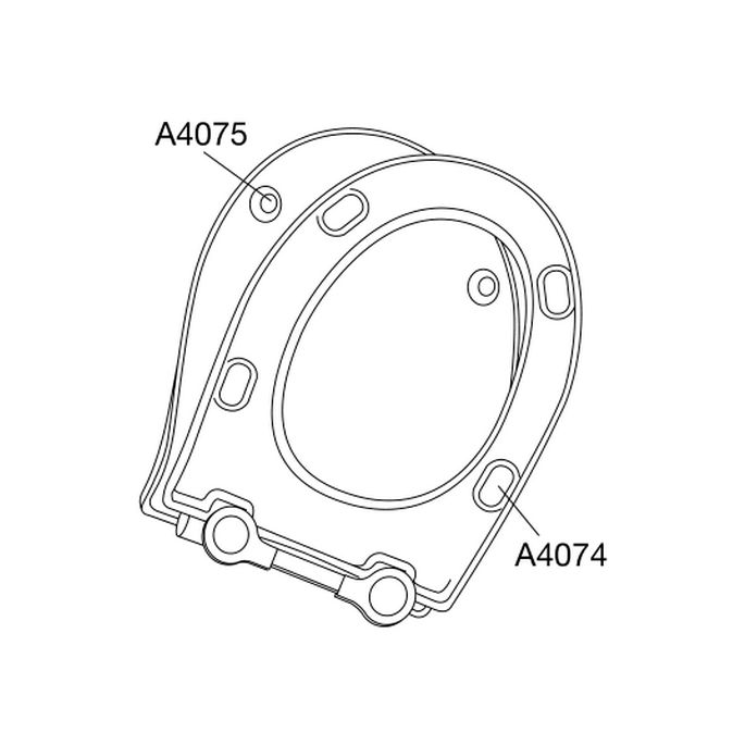 Pressalit Projecta D Solid Pro 1008011-DG4925 toiletzitting met deksel wit polygiene