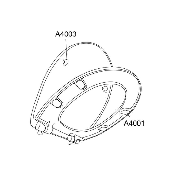 Pressalit T Soft 742000-D15999 toiletzitting met deksel wit