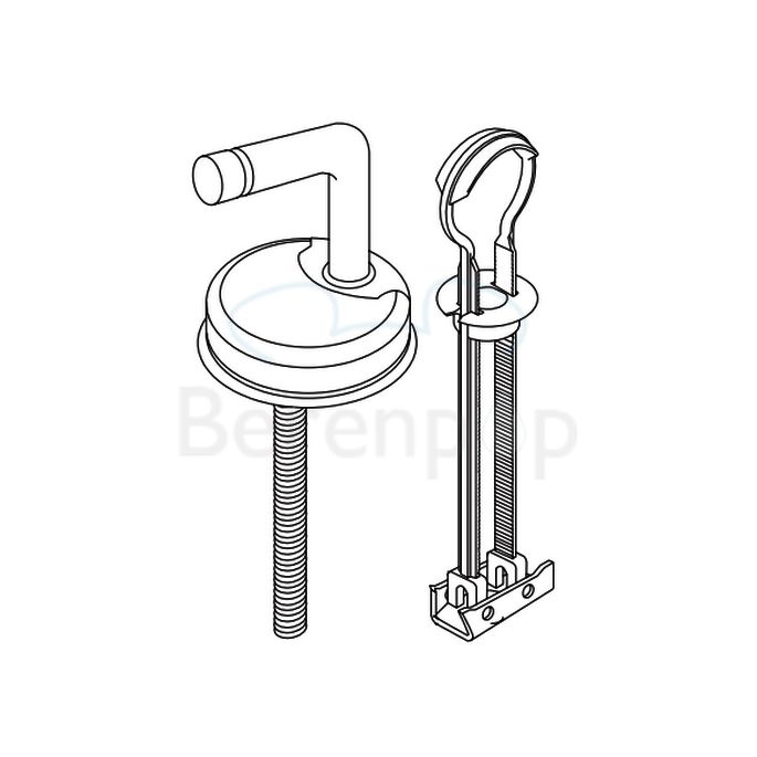 Villeroy en Boch Architectura - Subway 92240861 set vaste scharnieren chroom