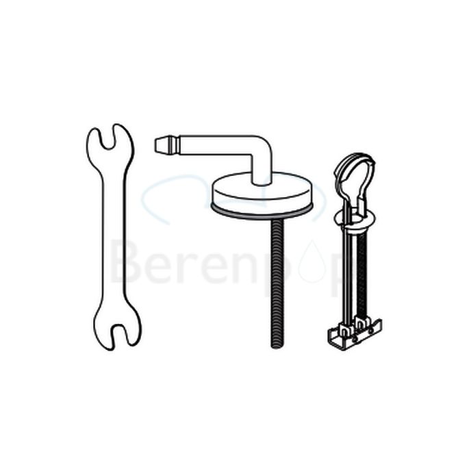 Villeroy en Boch Architectura - Subway 92248061 set vaste scharnieren chroom