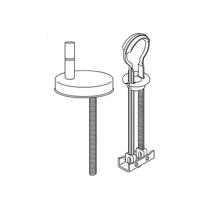 Villeroy en Boch Bellevue 98M2S061 set verstelbare scharnieren chroom