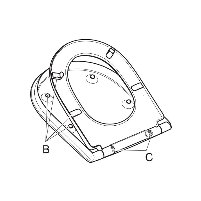 Villeroy en Boch O.Novo Vita 9M67S1T1 toiletzitting met deksel wit (White Alpin AntiBac)