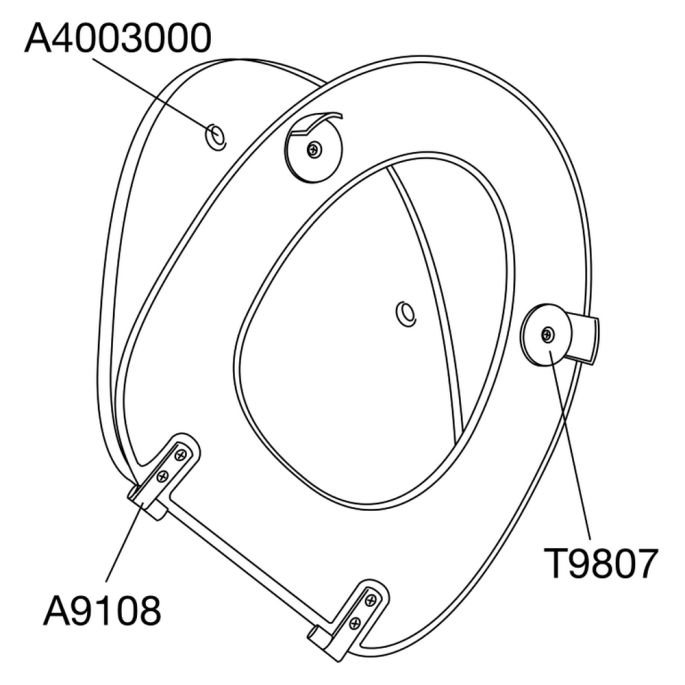 Pressalit Dania R37000-D92999 toiletzitting met deksel wit