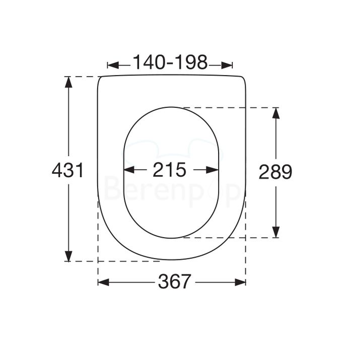 Villeroy en Boch Sentique 92205461 set verstelbare scharnieren chroom