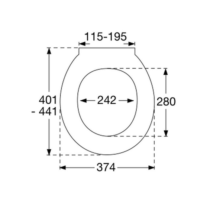 Pressalit 722 722000-D74999 toiletzitting met deksel wit