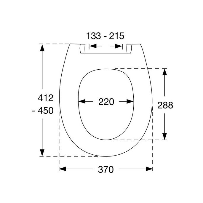 Pressalit Calmo 556273-D15999 toiletzitting met deksel pergamon