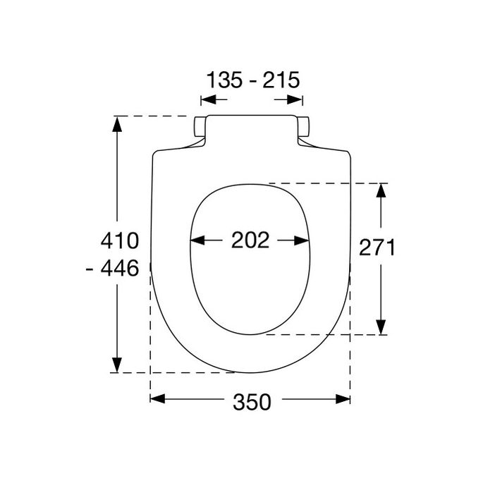 Pressalit Delight 492000-D09999 toiletzitting met deksel wit