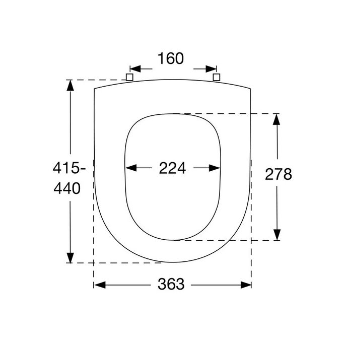 Pressalit Objecta D 172011-BA1999 toiletzitting met deksel wit polygiene