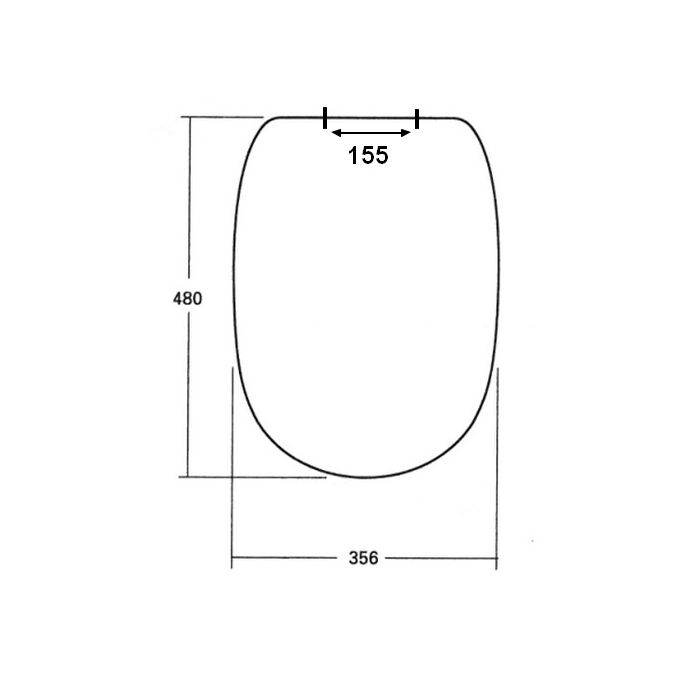 Sphinx 330/355/390 S8H513S1000 (42763000) toiletzitting met deksel wit