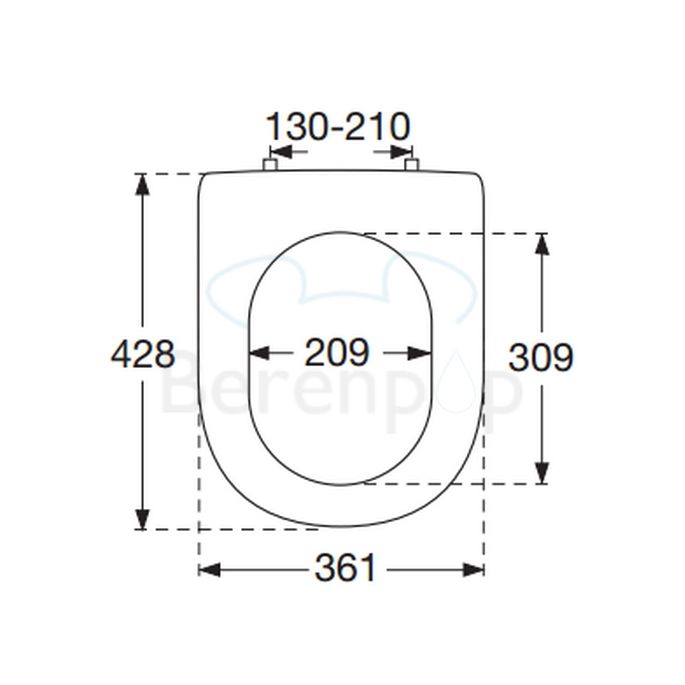 Villeroy en Boch Hommage 8809S1R1 toiletzitting met deksel wit (White Alpin CeramicPlus)