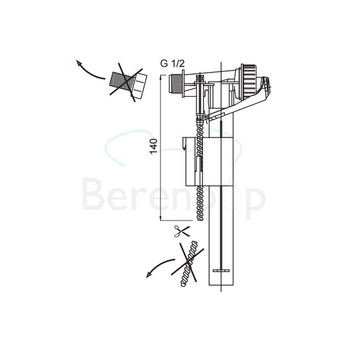 Wisa 8035432783 hydraulische vlotterkraan