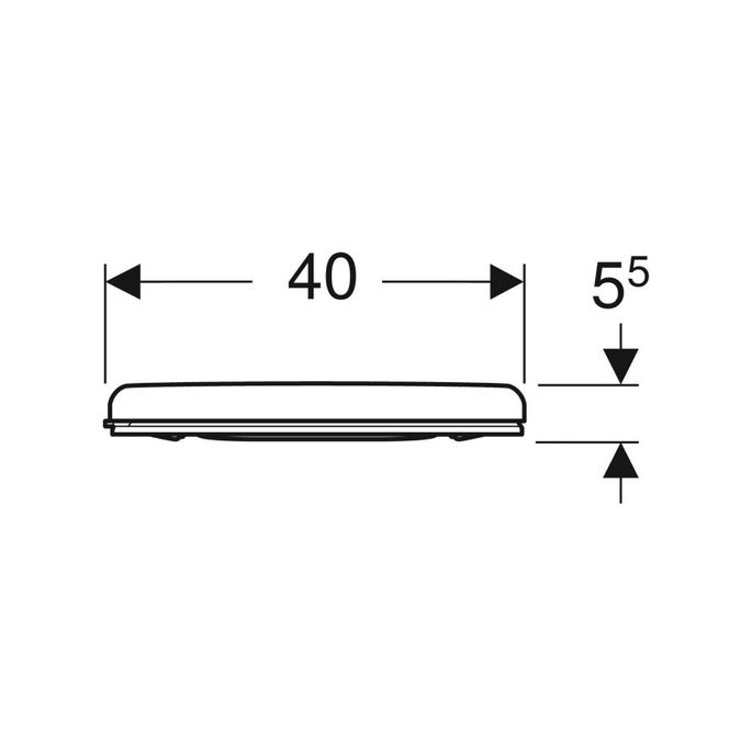 Geberit 300 Comfort Square S8H51103000G toiletzitting met deksel wit *niet meer leverbaar*