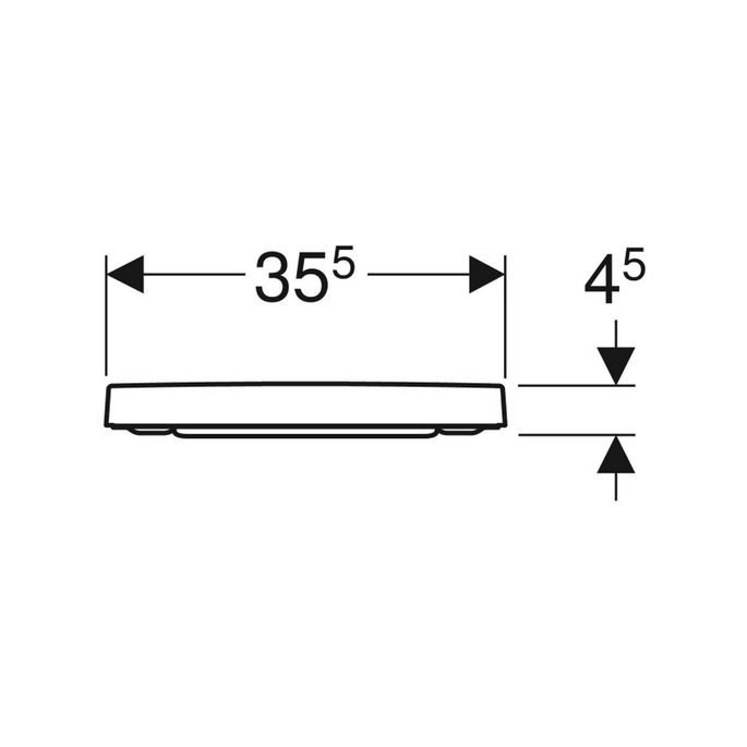 Geberit Renova Plan 500691011 toiletzitting met deksel wit
