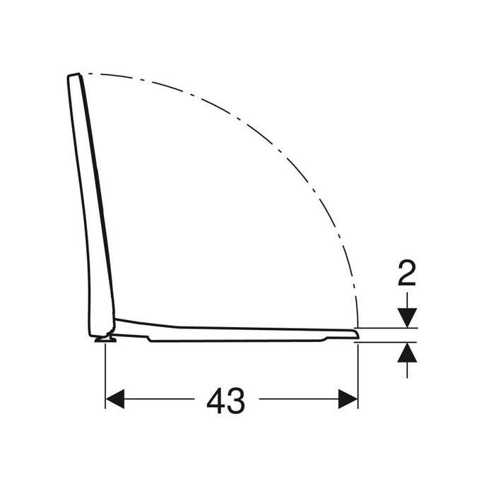 Geberit 300 Basic S8H51207000G slimseat toiletzitting met deksel wit
