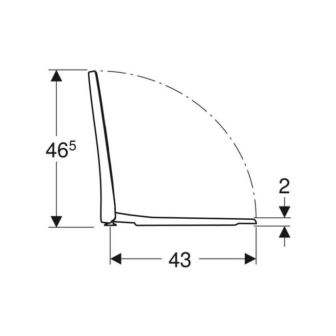 Geberit Icon 574950000 slimseat toiletzitting met deksel wit