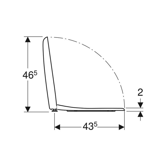 Geberit Renova 573035000 toiletzitting met deksel wit *niet meer leverbaar*