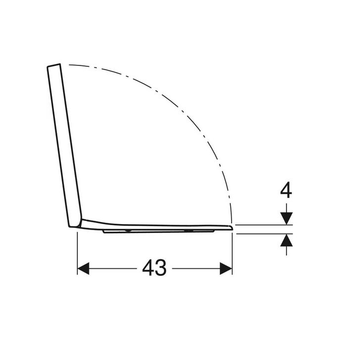 Geberit Renova Plan 500691011 toiletzitting met deksel wit