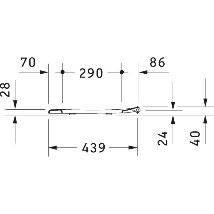 Duravit Duraplus 0064290000 toiletzitting met deksel wit