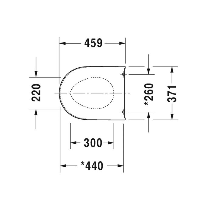Duravit Darling New 0021090000 toiletzitting met deksel wit *niet meer leverbaar*
