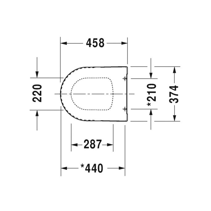Duravit ME by Starck 0020090000 toiletzitting met deksel wit