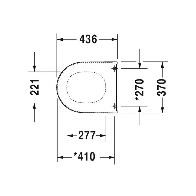 Duravit Starck 3 0063810000 toiletzitting met deksel wit